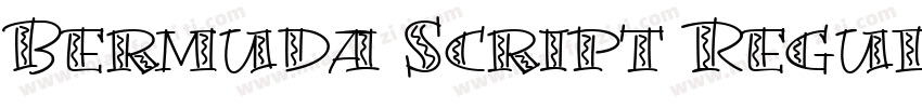 Bermuda Script Regular字体转换